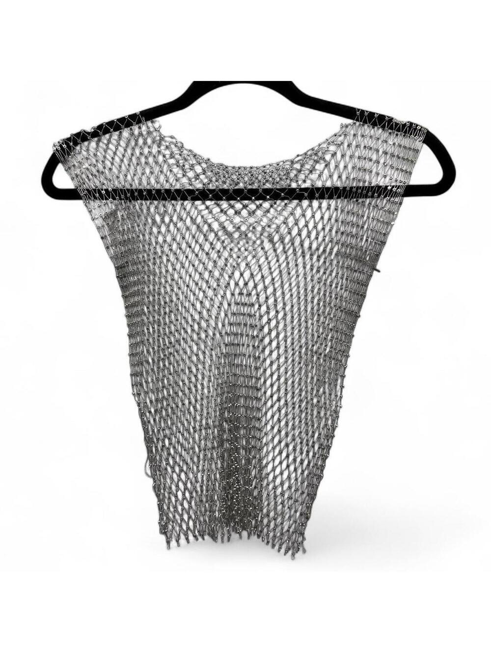 Chain and Rhinestone Crop-top
